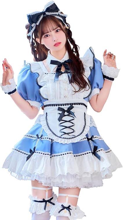 Amazon.co.jp: [Malymoon] コスプレ メイド ウエイトレス 家政婦